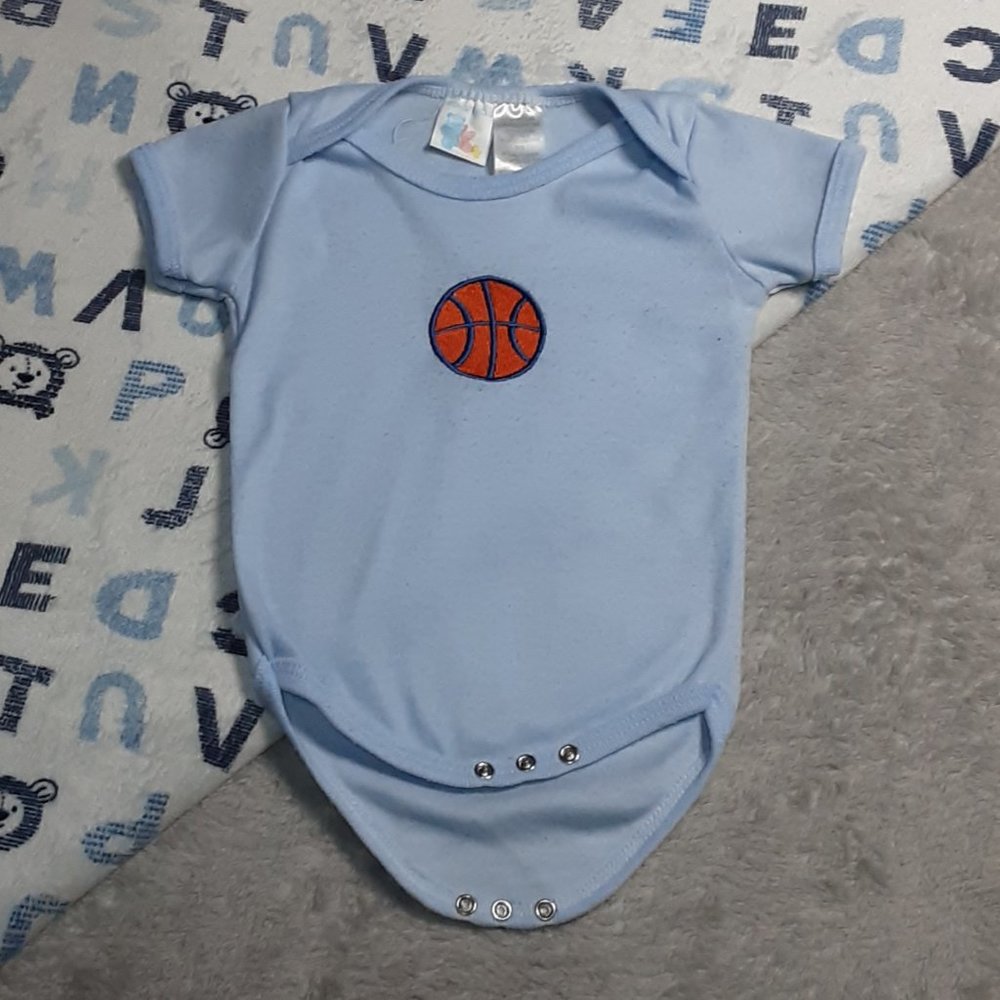 $1 | 3-6m | Coney Isle | Basketball Bodysuit/Onesie